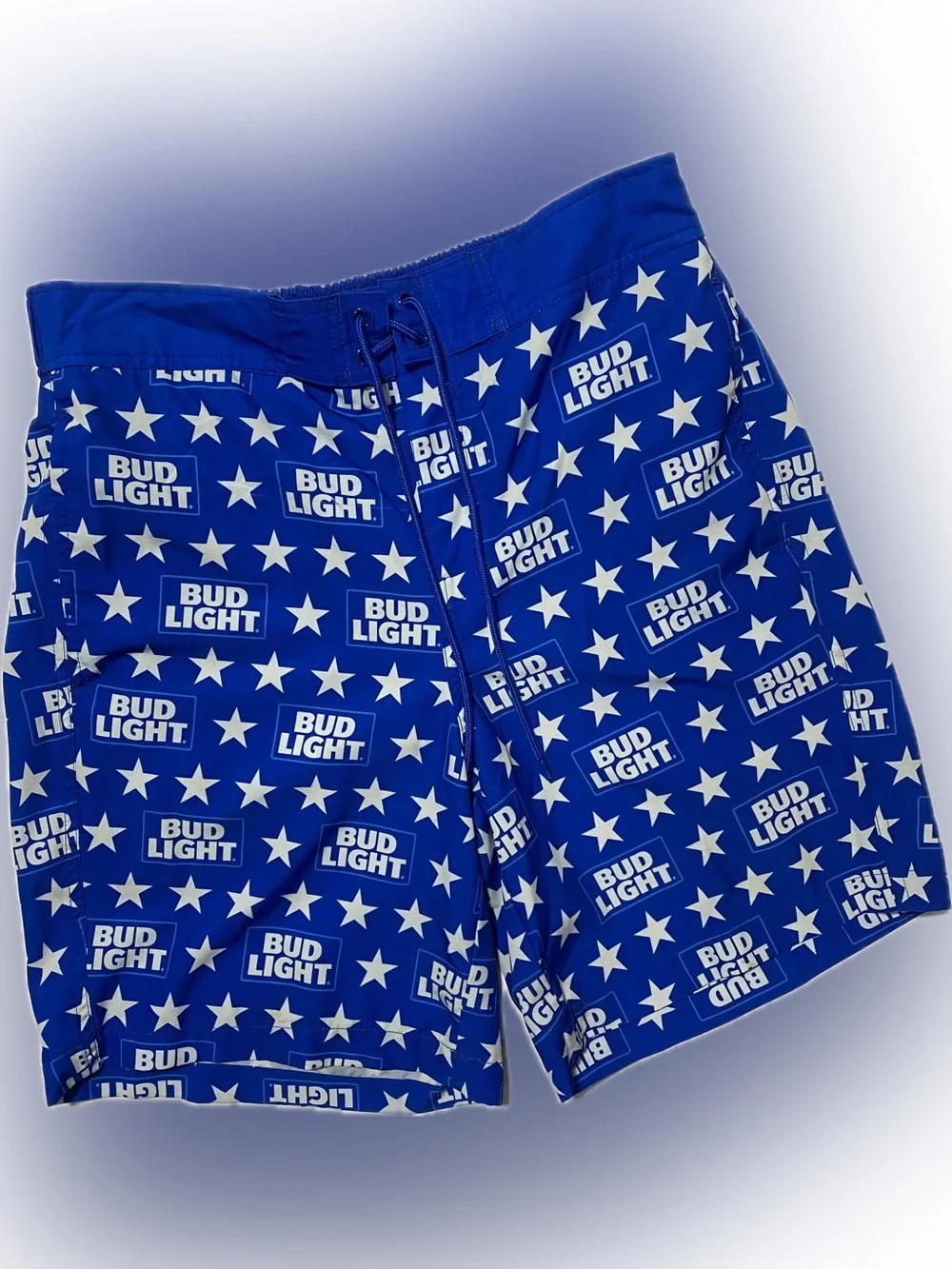 Bud Light Blue Star Men's Swim Trunks